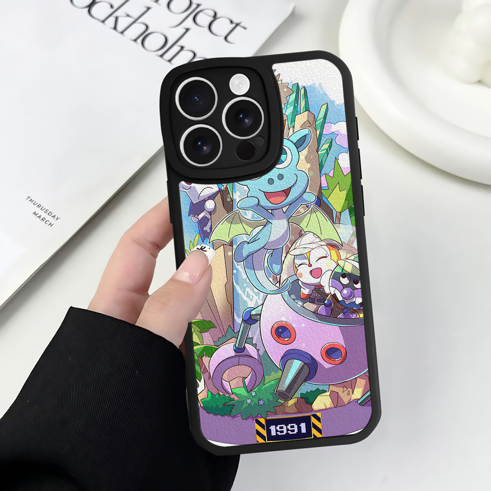 （画像用） アンパンマン Anpanman 【iPhone 16シリーズ対応】シリコンスマホケース（レザー調） 材質：シリコン